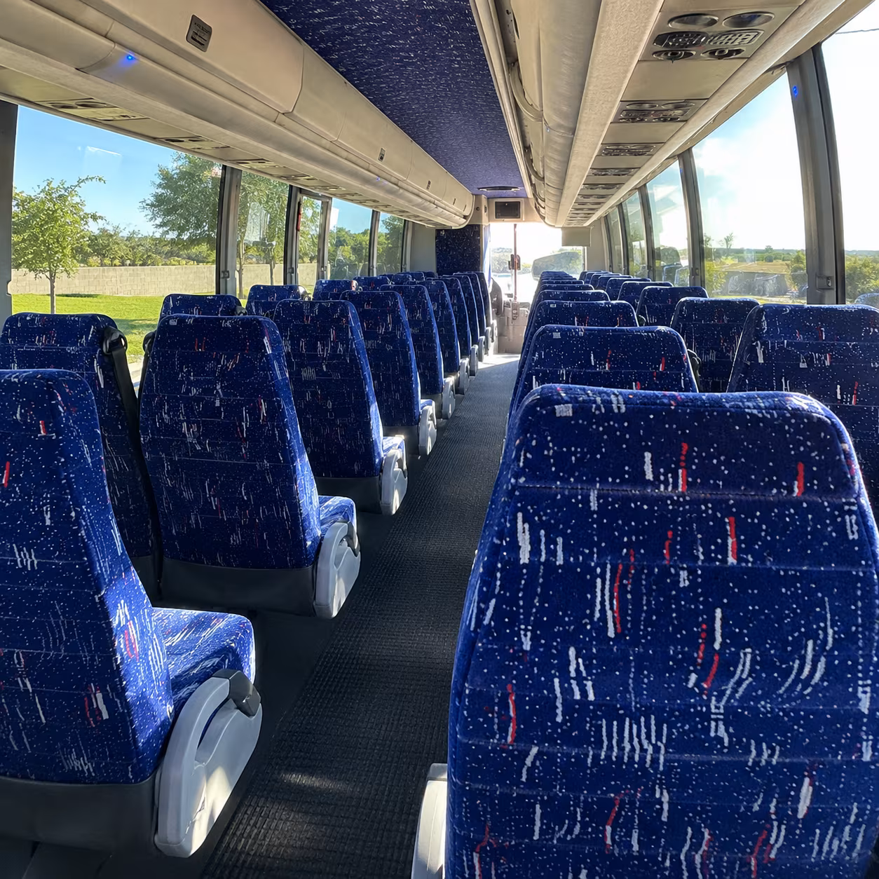 st louis charter bus interior