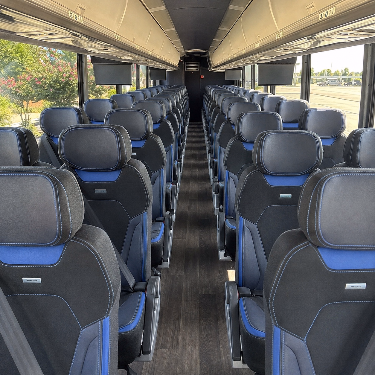 st louis charter bus rental interior